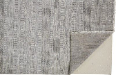 product image for Caldecott Hand Knotted Steel and Silver Gray Rug by BD Fine Fold Image 1 90