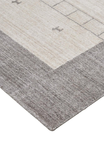 product image for Yurie Hand Knotted Beige and Gray Rug by BD Fine Corner Image 1 5