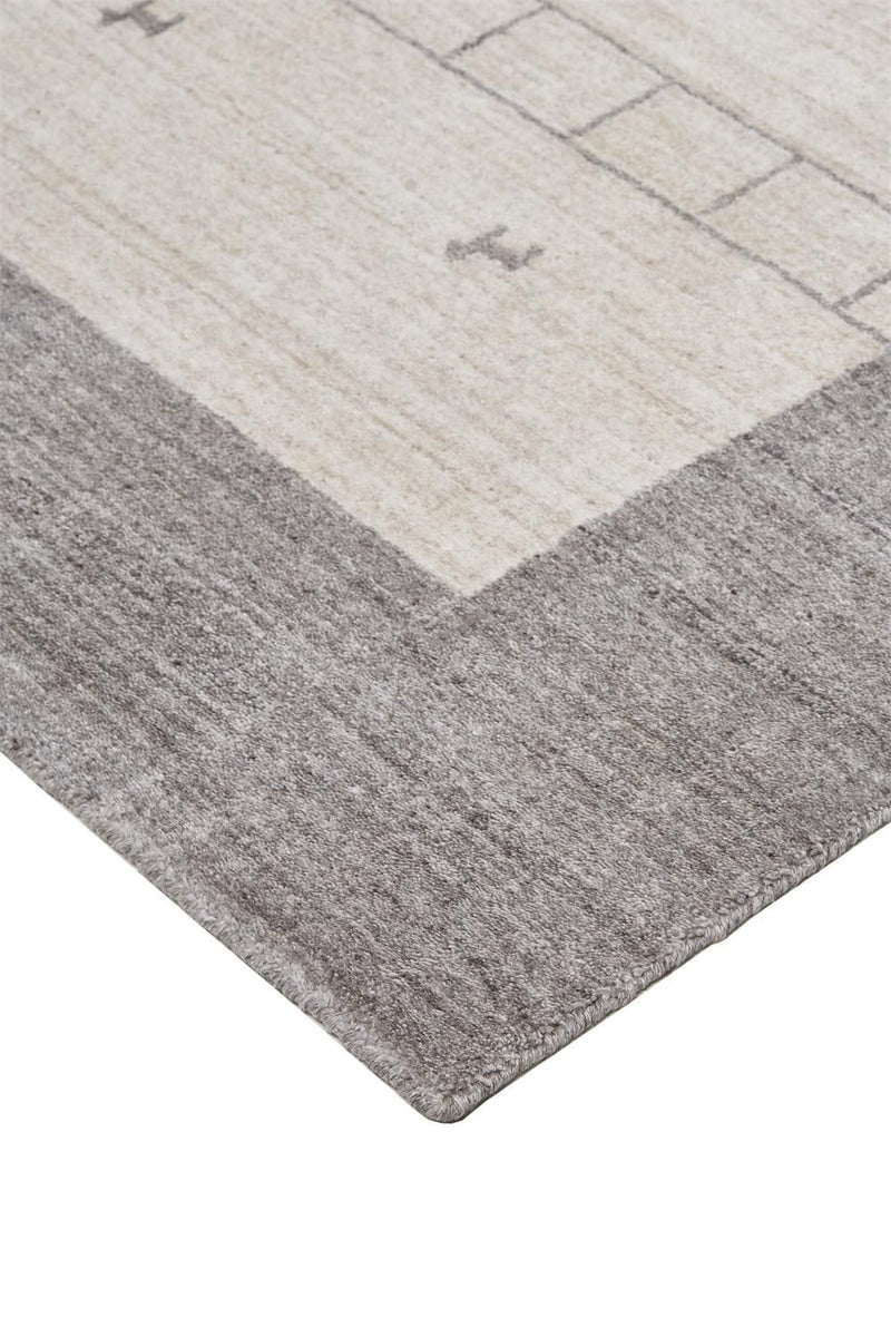 media image for Yurie Hand Knotted Beige and Gray Rug by BD Fine Corner Image 1 291