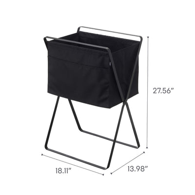product image for tower raised folding laundry basket by yamazaki yama 5661 4 41