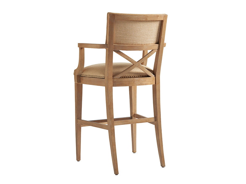 media image for sutherland upholstered bar stool by tommy bahama home 01 0566 896 01 2 241