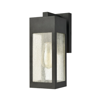 product image for Angus 1-Light Small Outdoor Sconce in Charcoal with Seedy Glass Enclosure by BD Fine Lighting 40