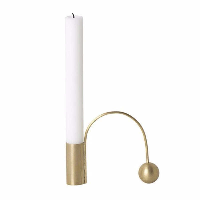 media image for Balance Candle Holder in Brass by Ferm Living 252