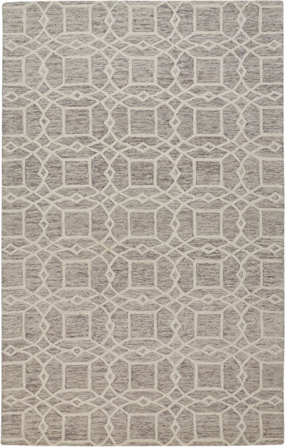product image for Veran Gray and Ivory Rug by BD Fine Flatshot Image 1 44