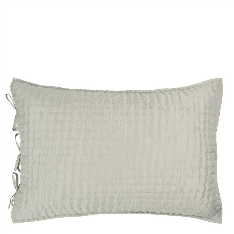 media image for chenevard pebble duck egg reversible quilt pillow cases design by designers guild 2 223