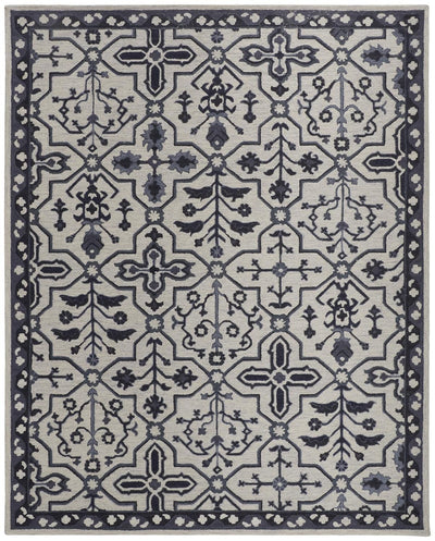 product image of Faris Hand Tufted Gray and Black Rug by BD Fine Flatshot Image 1 511