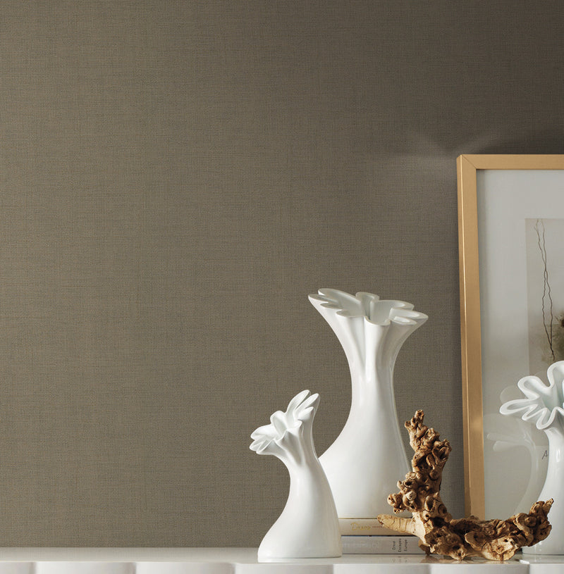media image for Gesso Weave Wallpaper in Moss Green from the Handpainted Traditionals Collection by York Wallcoverings 274