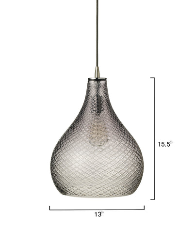 product image for Large Cut Glass Curved Pendant 29