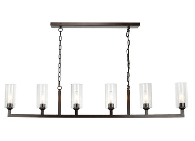 product image for Linear 6 Light Chandelier 38