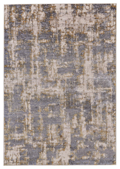 product image of Vanhorn Gray and Gold Rug by BD Fine Flatshot Image 1 581