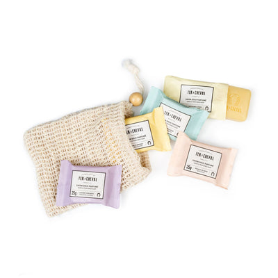 product image for fer a cheval set of 5 assorted soaps in a sisal bag 1 62