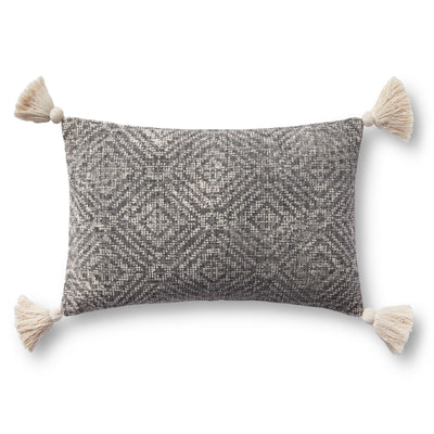 product image of Hand Woven Charcoal Pillow Flatshot Image 1 553