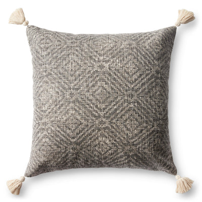 product image for Hand Woven Charcoal Pillow Flatshot Image 1 81