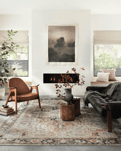product image for Lenna Rust / Charcoal Rug Alternate Image 1 90