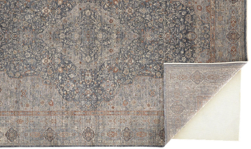 media image for Gilford Gray and Rust Rug by BD Fine Fold Image 1 27