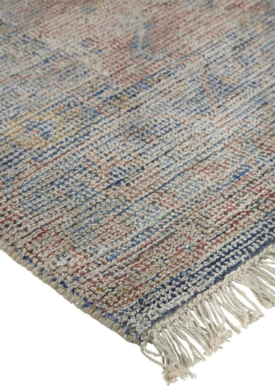 product image for Ramey Hand Woven Blue and Orange Rug by BD Fine Corner Image 1 55