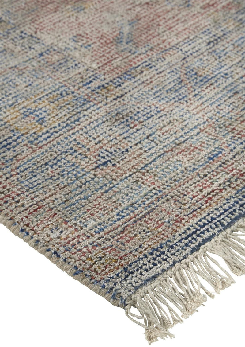 media image for Ramey Hand Woven Blue and Orange Rug by BD Fine Corner Image 1 283