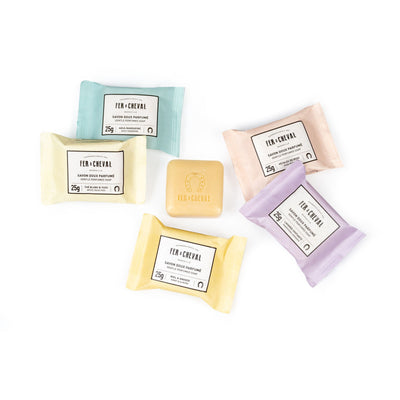 product image for fer a cheval set of 5 assorted soaps in a sisal bag 2 82