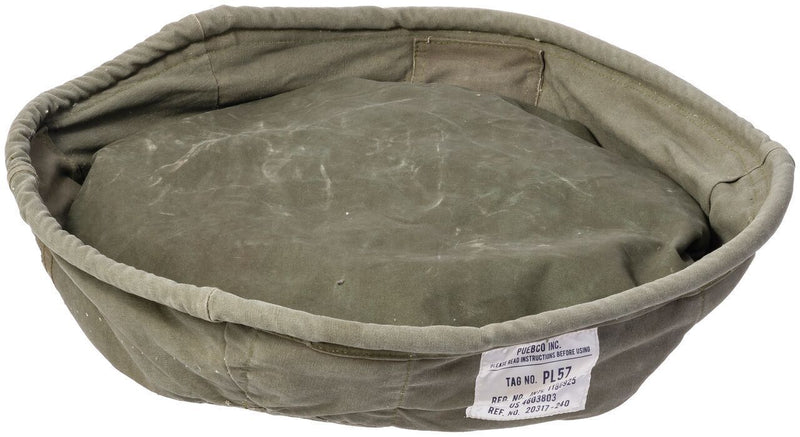 media image for small vintage tent fabric pet bed design by puebco 6 24
