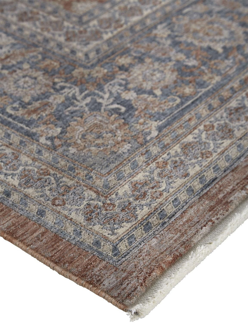 media image for Gilford Rust and Blue Rug by BD Fine Corner Image 1 233