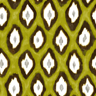 product image for Ogee Contemporary Wallpaper in Chartreuse/Chocolate 95