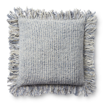product image for Hand Woven Ivory / Blue Pillow Flatshot Image 1 38