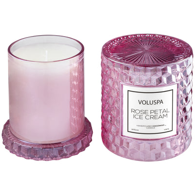 product image for Icon Cloche Cover Candle in Rose Petal Ice Cream design by Voluspa 6