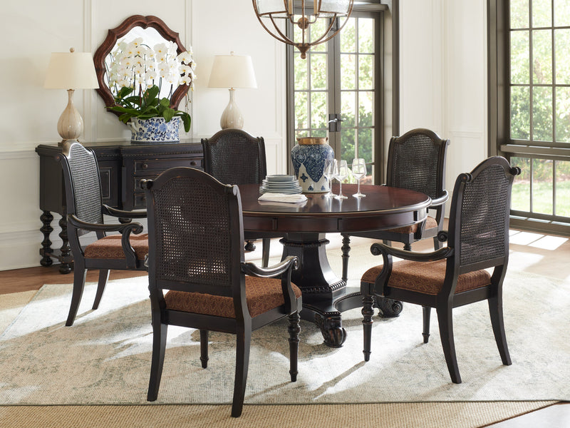 media image for bonaire round dining table by tommy bahama home 01 0621 870c 3 25