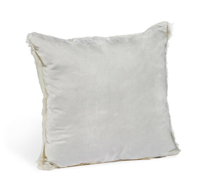 product image for Goat Skin Ivory Bolster Pillow 5 96