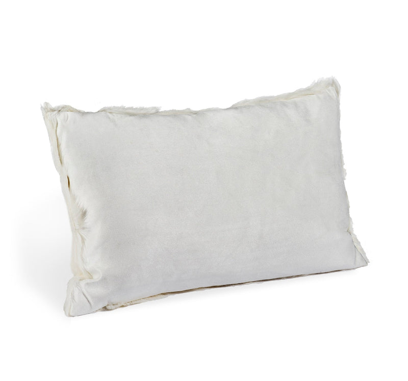 media image for Goat Skin Ivory Bolster Pillow 3 247