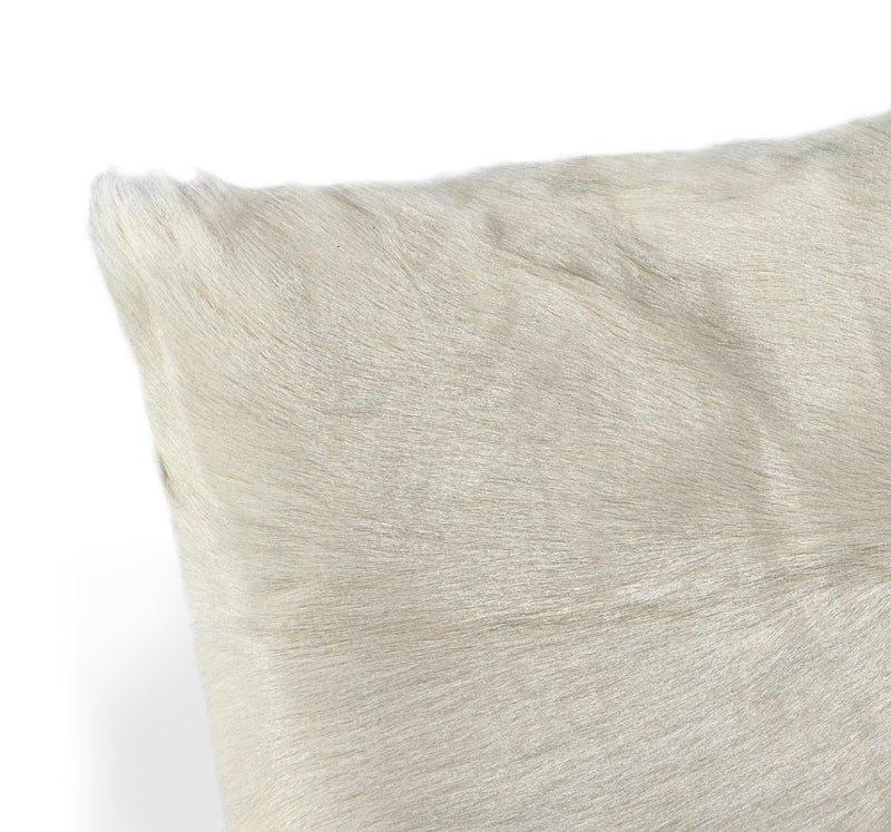 media image for Goat Skin Ivory Bolster Pillow 4 283