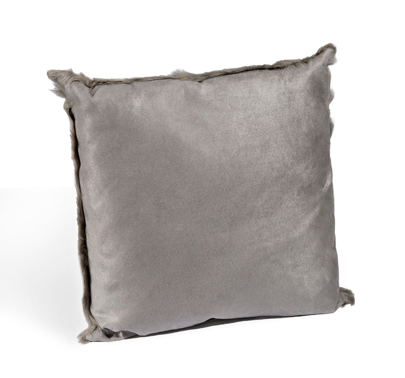 media image for Goat Skin Light Grey Bolster Pillow 5 247