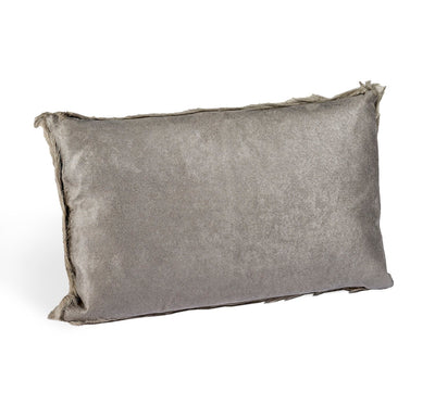 product image for Goat Skin Light Grey Bolster Pillow 3 57