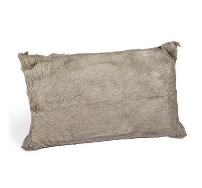 product image for Goat Skin Light Grey Bolster Pillow 1 17