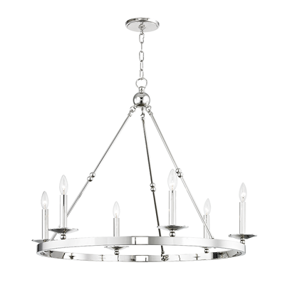 product image for hudson valley allendale 6 light chandelier 3206 3 44
