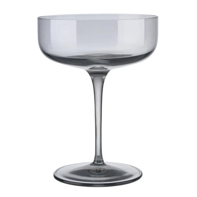 product image of FUUM Champagne Saucer Glasses Set of 4 in Smoke 583