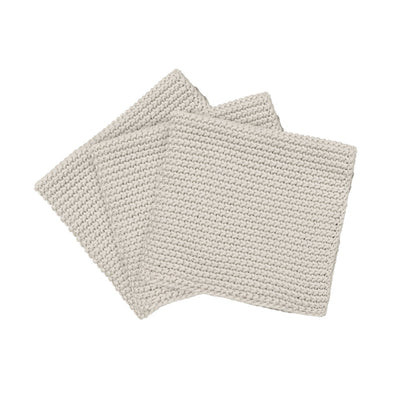 product image for wipe perla knitted dish cloths cotton set of 3 by blomus blo 64235 3 65