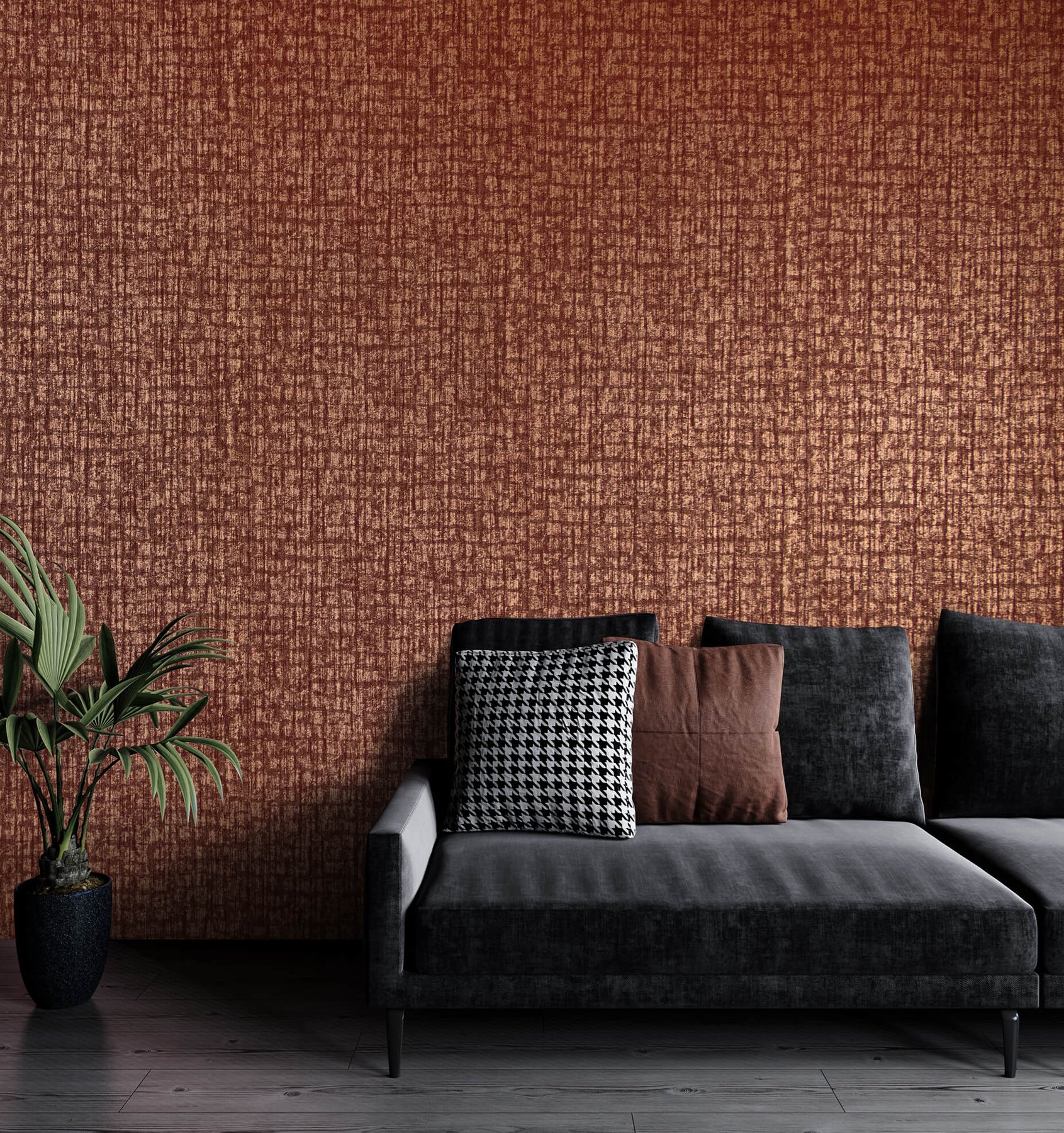 Shop Zeus Ruby Red Wallpaper from the Adonea Collection | Burke Decor