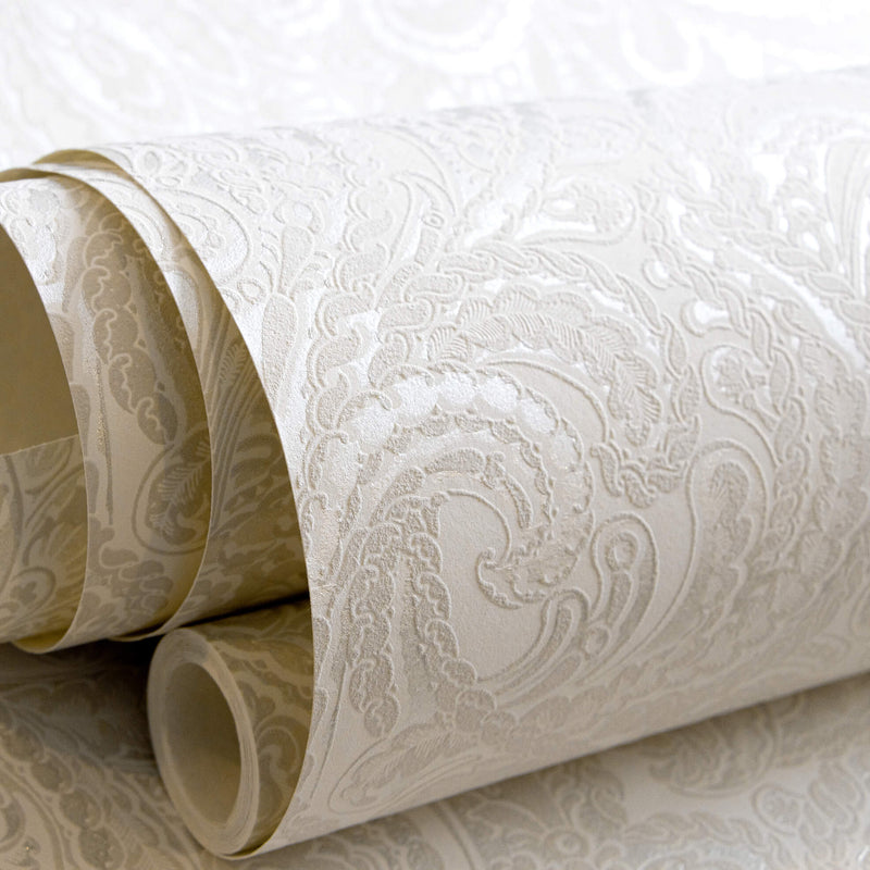 media image for Ares Antique White Wallpaper from the Adonea Collection by Galerie Wallcoverings 24