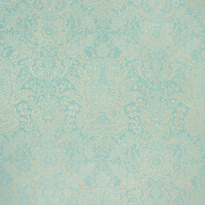 product image of Brocade Wallpaper in Turquoise 595