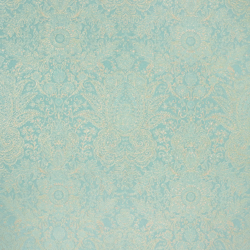media image for Brocade Wallpaper in Turquoise 28