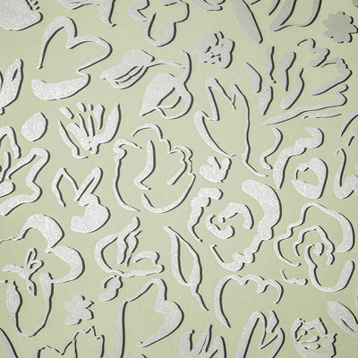 product image of Sample Fiore Operatic Flowers Wallpaper in Sage 549