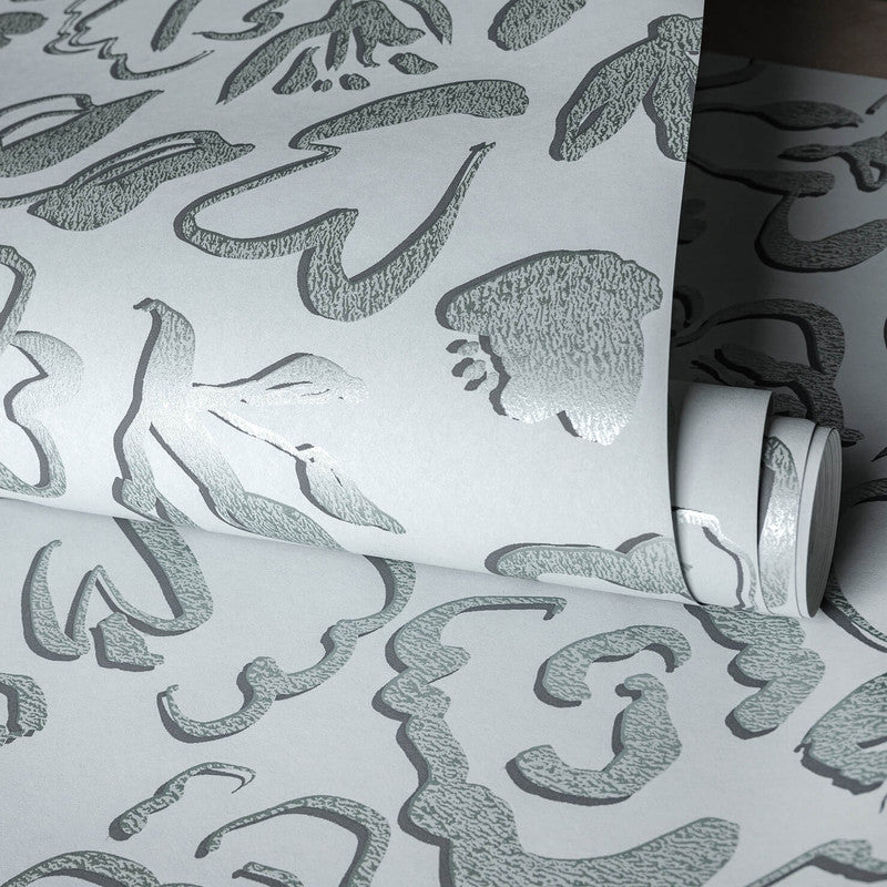 media image for Fiore Operatic Flowers Wallpaper in Poppy Seed 29