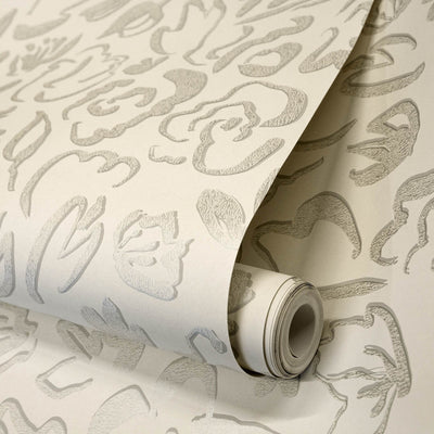 product image for Fiore Operatic Flowers Wallpaper in Sesame 36