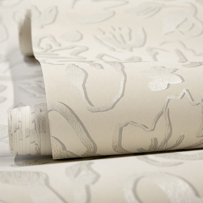 product image for Fiore Operatic Flowers Wallpaper in Sesame 36