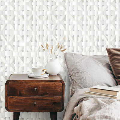 product image for Seta Octagonal Honeycomb Wallpaper in Sea Salt 52