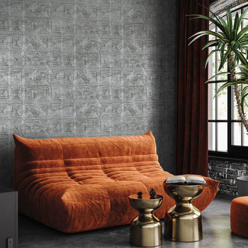 media image for Raffia Wallpaper in Black Pepper 229
