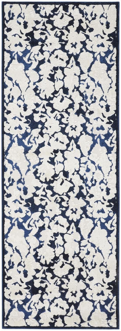 product image for Meera Ivory and Blue Rug by BD Fine Flatshot Image 1 94