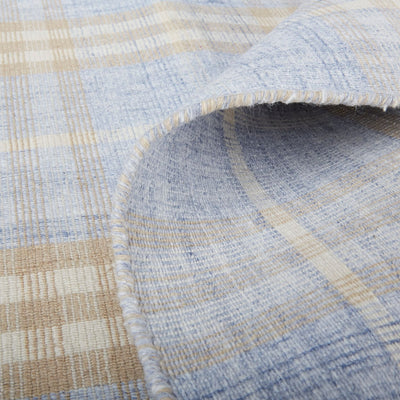 product image for Moya Flatweave Blue and Tan Rug by BD Fine Roll Image 1 60