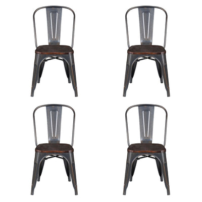 product image for Danne Stacking Side Chair in Various Colors - Set of 4 Alternate Image 5 98